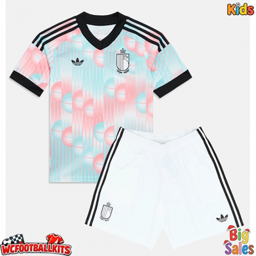 Belgium Replica Away Stadium Kit for Kids World Cup 2026 Short Sleeve (+ pants)